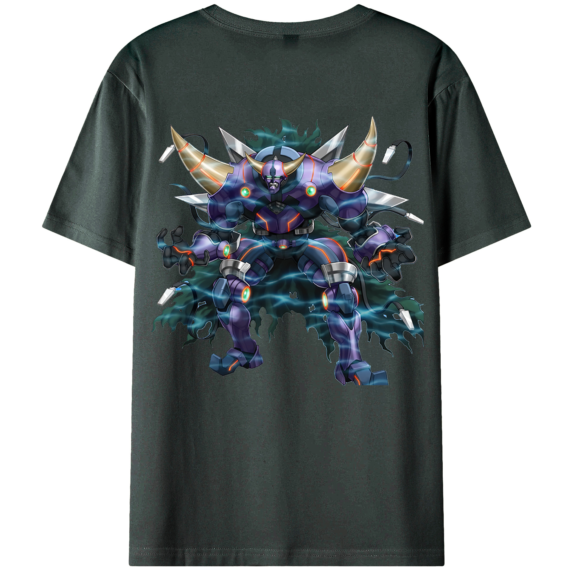 （画像用） 遊☆戯☆王 Yu-Gi-Oh! 綿100％ メンズ半袖Tシャツ（バックプリント） 通気性